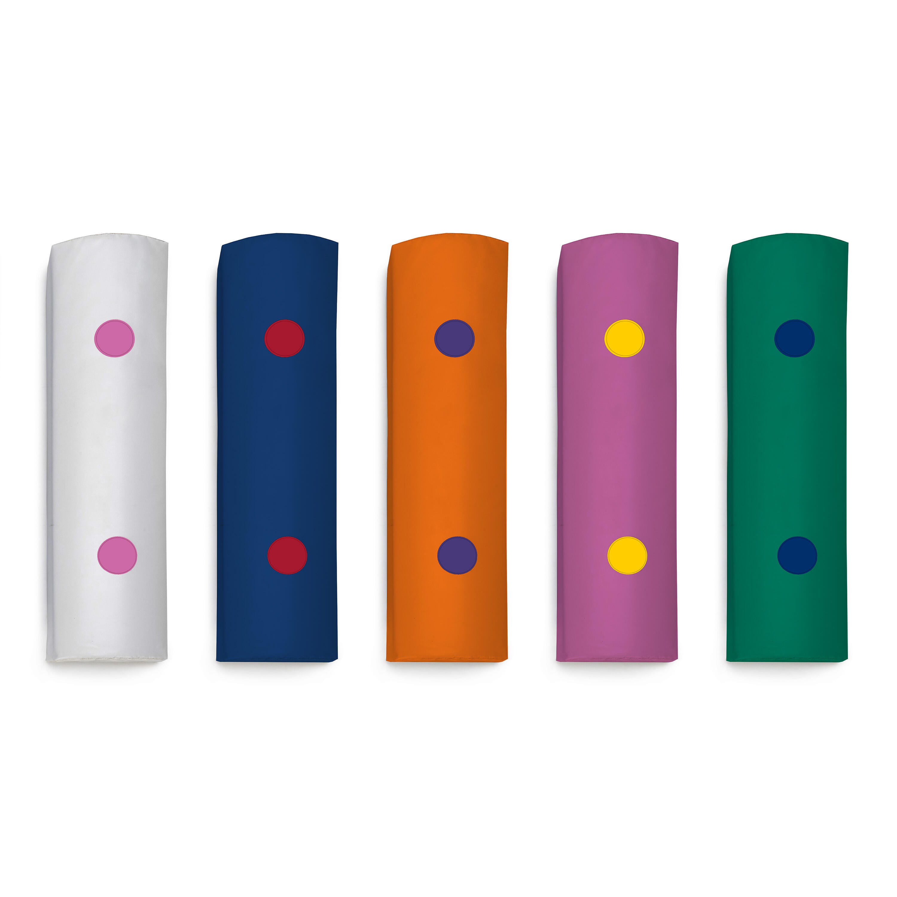 Snoezelen Rainbow Bumpas with Vibration, Sensory Wall Panel, Assorted Colors, Set of 5 2125080